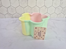 Mini tortera silicona tricolor estrella